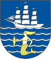 Polski: Stary herb Ustki (1922-2006) English: Old coat of arms of Ustka (1922-2006)