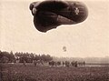 Ascension d'un ballon captif, front occidental 1917.