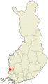 Location of Pori in Finland