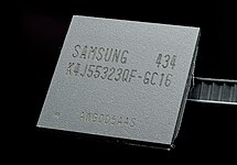 Um pacote Samsung GDDR3 256MBit