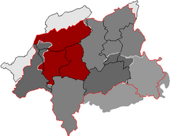 Historic extent of Elberfeld within Wuppertal