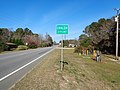 Uvalda city limit US221NB