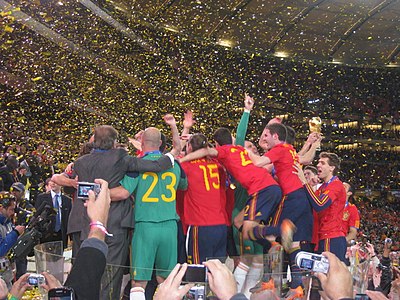 2010-cu il FIFA Dünya Çempionatının qalibi olan İspaniya yığması