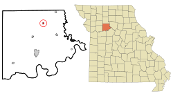 Location of Tina, Missouri