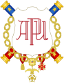 Augusto Pinochet címre monogramjával (APU).