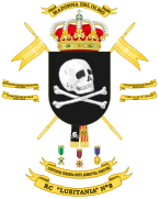 Escudo del Regimiento de Caballería nº. 8 "Lusitania" (RC-8)