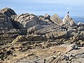 Les rochers de la "Côte sauvage" à Saint-Guénolé : vue d'ensemble 2.