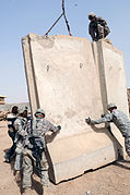 Expanding T-walls at Joint Security Station Loyalty in Baghdad, Iraq DVIDS173714.jpg