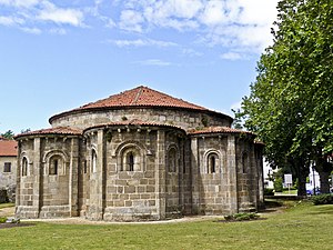 Apses of the parochial Church of Santa Maria of Cambre. Galicia