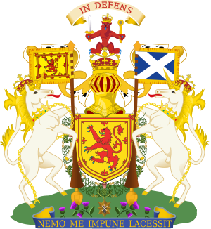 Kingdom of scotland royal arms, less 3d