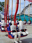 Test dummies seated in WindSeeker prior to its opening. Taken June 14, 2011.