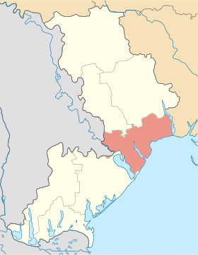 Localisation de Raïon d'Odessa