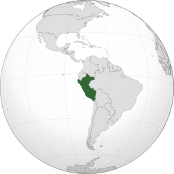 Location of Peru