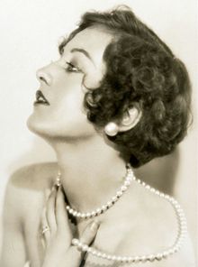 L'actriz estausunidense Joan Crawford en una imachen de 1930.