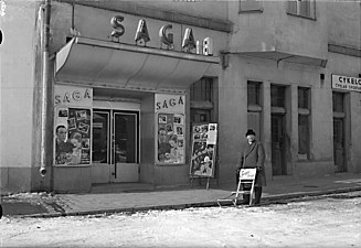 Sagateatern på Strandgatan 1941.