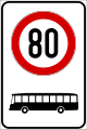Limite di velocità per autobus