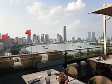 Vista área de Shanghai.