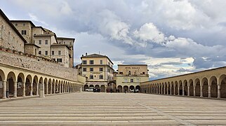 Piazza Inferiore di San Francesco - (Assisi, Italy) view from north.