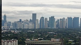 Seen from the 10th floor of the BDO South Tower, Makati, 2018