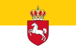 Thumbnail for File:Flag of Hanover 1837-1866.svg