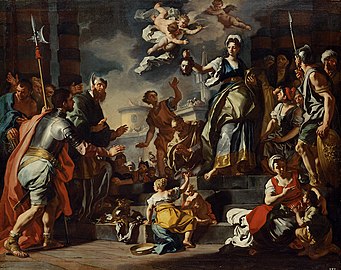 Francesco Solimena, Judith avec la tête de Holopherne, entre 1728 et 1733, musée d'Histoire de l'art de Vienne