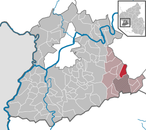 Poziția ortsgemeinde Geisfeld pe harta districtului Trier-Saarburg