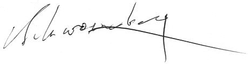Karl zu Schwarzenbergs signatur