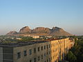 View of the mountain from the city of Osh