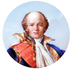 Portrait du maréchal Louis-Nicolas Davout, détail de la Table des Maréchaux (1808-1810), Rueil-Malmaison, château de Malmaison.