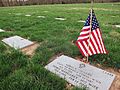 Lowery headstone in Quantico National Cemetery, in Virginia.