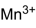 Deutsch: Struktur des Mn3+-Ions English: Structure of the Mn3+ ion