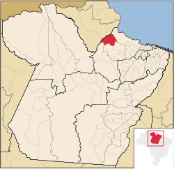 Localização de Afuá no Pará