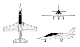 vue en plan de l’avion