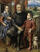 Portrait de la famille Anguissola avec son père, sa sœur et son frère (1559), Nivaagaard Museum.