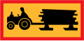 Forestry vehicle crossing ahead