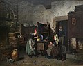 Hermanus-Franciscus Van den Anker ː La Marchande de beurre ou Le Partage du beurre (vers 1880-1882, musée de Pont-Aven)