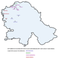 Naselja u Vojvodini sa crnogorskom, bunjevačkom i hrvatskom apsolutnom i relativnom većinom 2002. godine