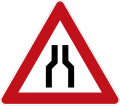 Zeichen 120 Verengte Fahrbahn (künftig auch: 120-30 „verengte Fahrbahn, beidseitig“)