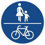 Gemensam gång- och cykelväg