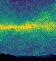 The simulated polarization of the Milky Way's dust as microwave radiation in the sky. Winner of the Non-photographic media category 2019, Uroš Seljak