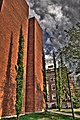 West face of the Business Building, on the campus of the University of Alberta, Edmonton.