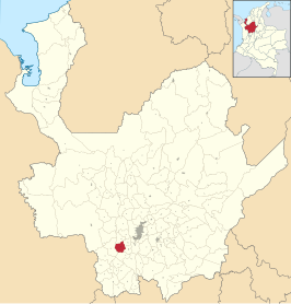 Locatie van Titiribí