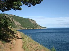 Sentier de grande randonnée du lac Baïkal près de Bolchié Koty.