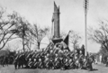 Deutsches Freiwilligen-Korps am Iltis-Denkmal in Shanghai