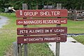 Jefferson Davis Memorial park signs