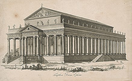 Dianin chrám v Efesu (před 1832)