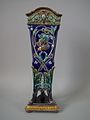 Coloured lead glazes majolica Gustafsberg vase, c. 1880