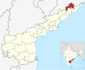 Positionskarte des Distrikts Parvathipuram Manyam