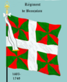 drapeau du régiment de Beaujolais de 1685 à 1749