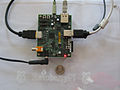 Raspberry Pi Alpha phase board running